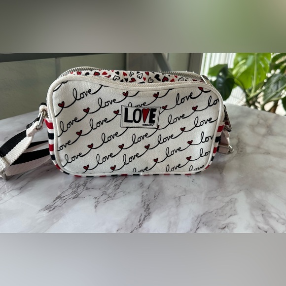 Brighton Love Scroll Crossbody Canvas Camera Bag - Picture 1 of 16